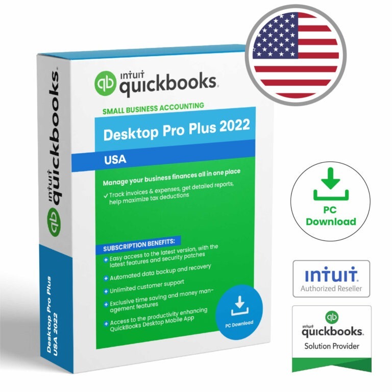 QuickBooks Desktop Pro Plus 2022 – Lifetime License Key – USA Version